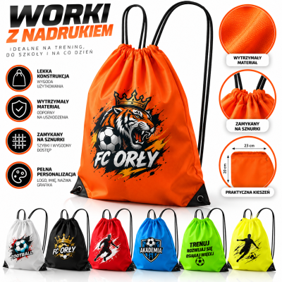 Personalizowany Plecak z nadrukiem (worek)